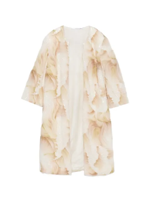 DE SANTIS sequin-embellished coat 