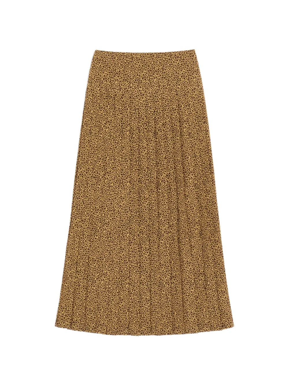 Valentino Garavani Rock aus Crepe de Chine mit Fauve Eclat Micromacula Print - Nude