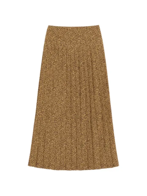 Valentino Garavani Crêpe de chine rok met Fauve Eclat Micromacula-print