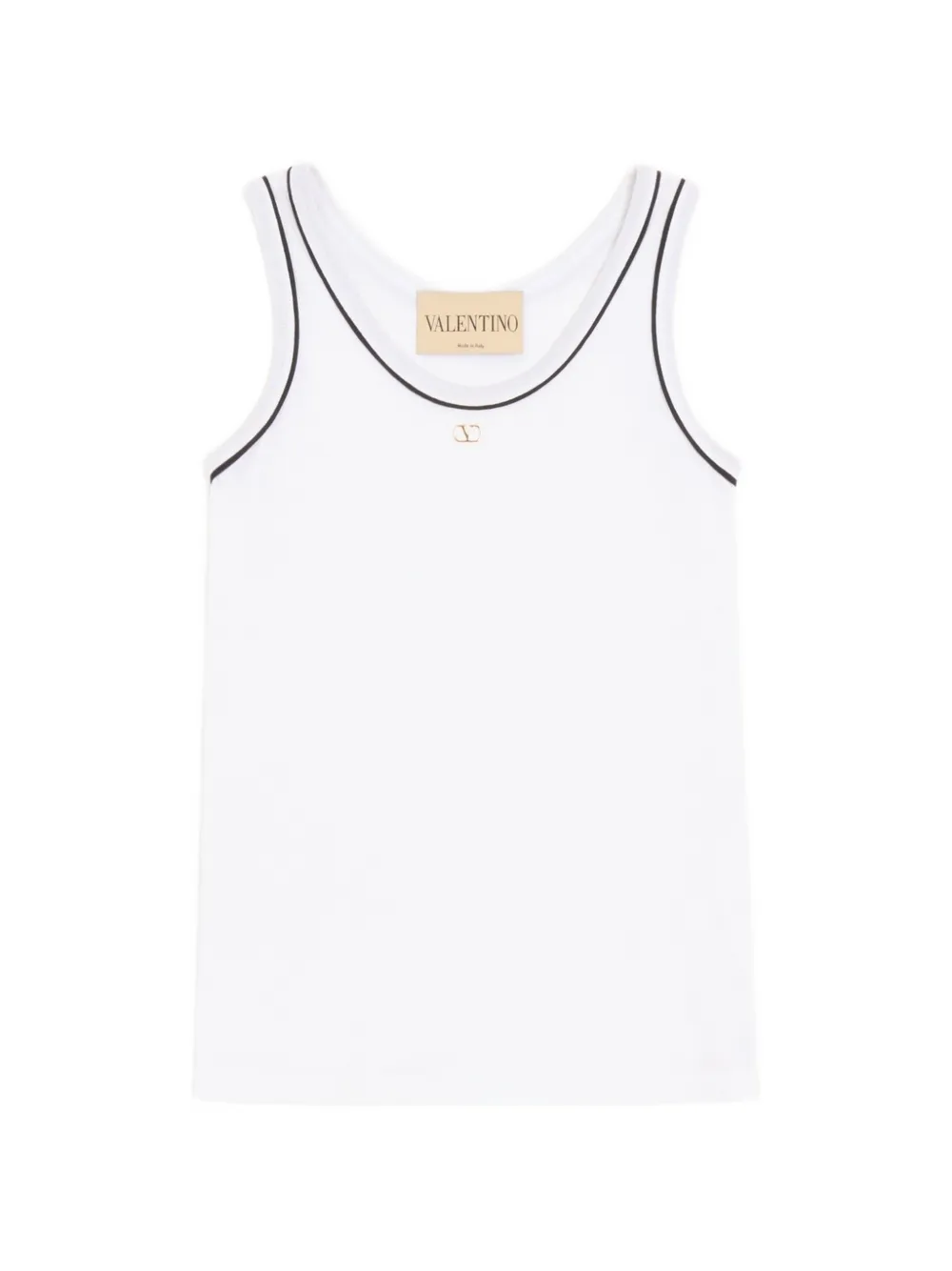 Valentino Garavani cotton jersey top - Bianco