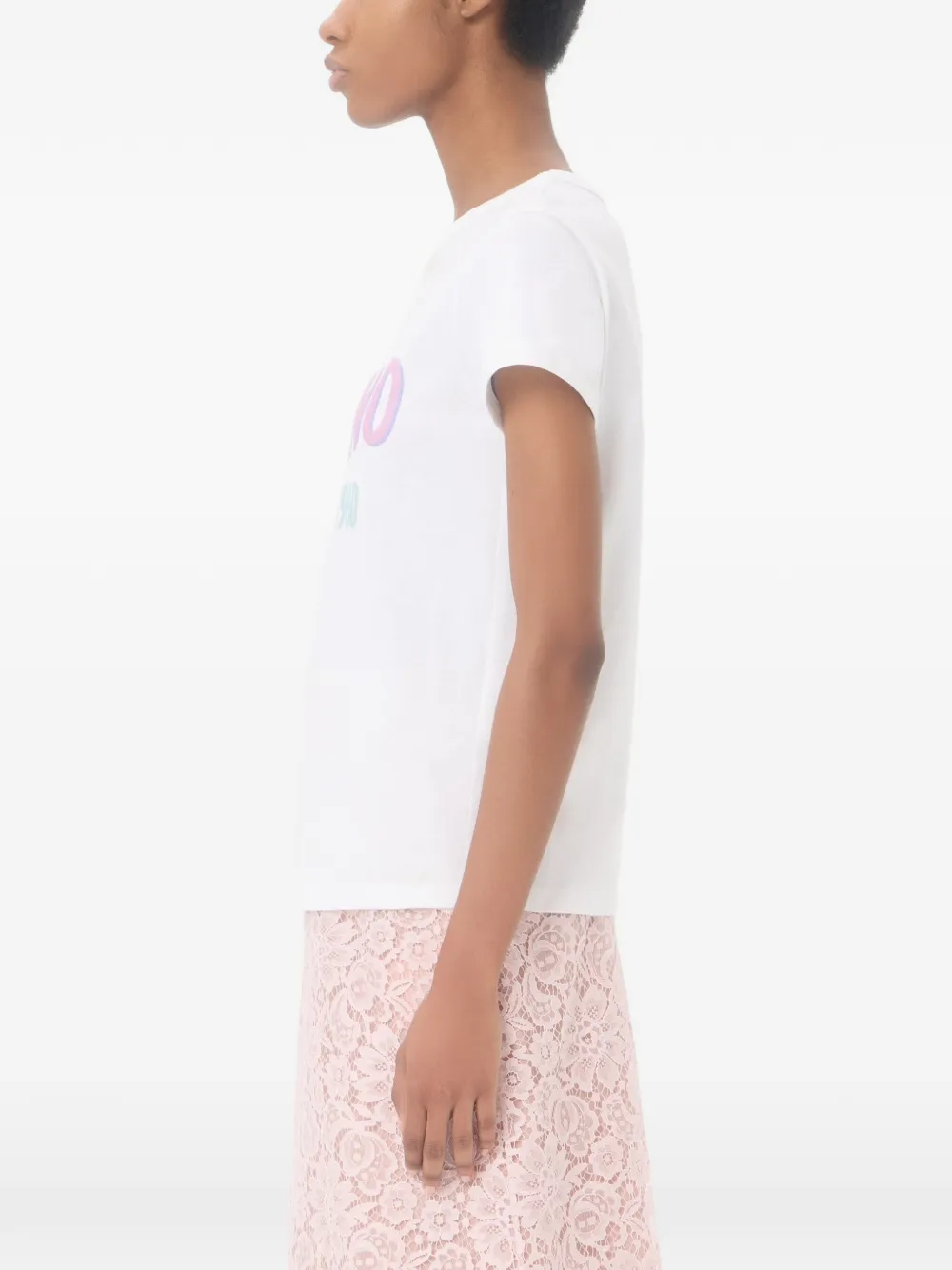 Valentino Garavani Chez Valentino T-shirt met logoprint Wit