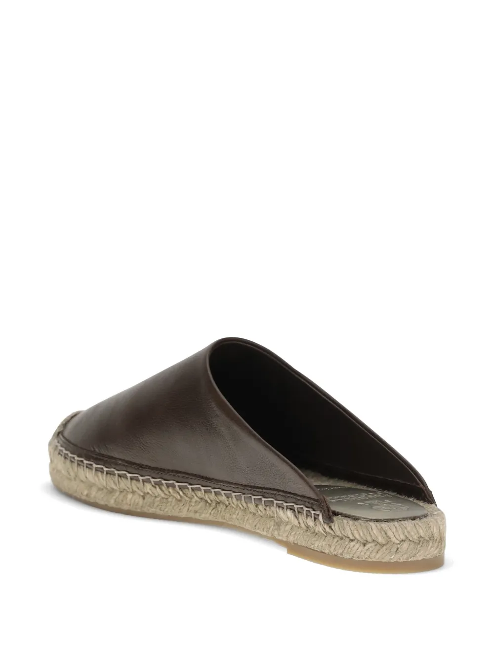Brunello Cucinelli leather jute espadrilles Bruin
