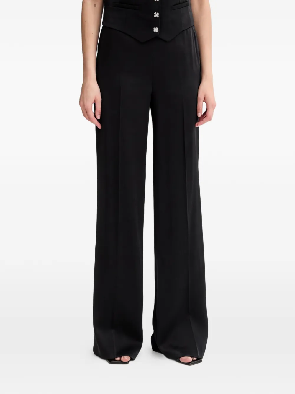 Morgan Pantaloni con bottoni - Nero