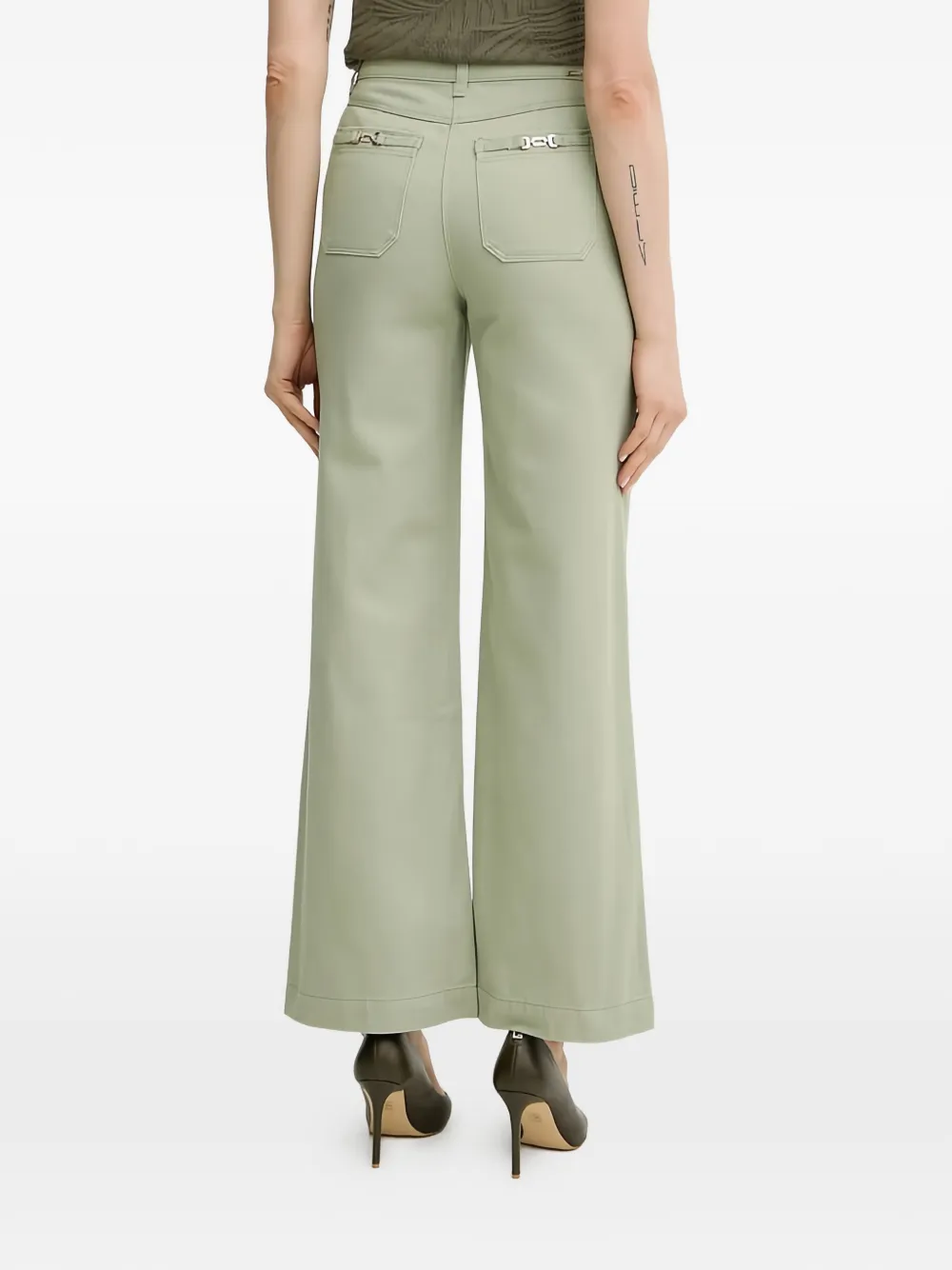  Morgan Vaqueros Anchos Pacana - Verde 