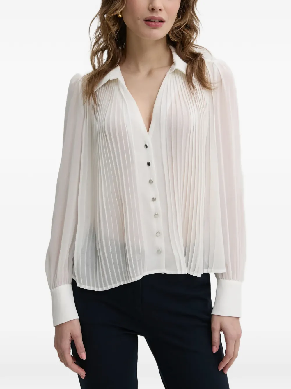Morgan pleated blouse