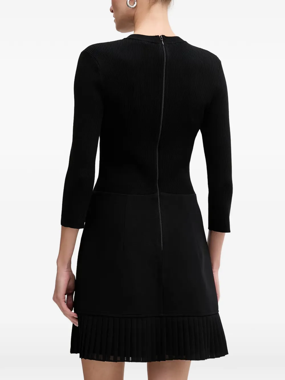 Morgan RANOS geplooide mini-jurk Zwart