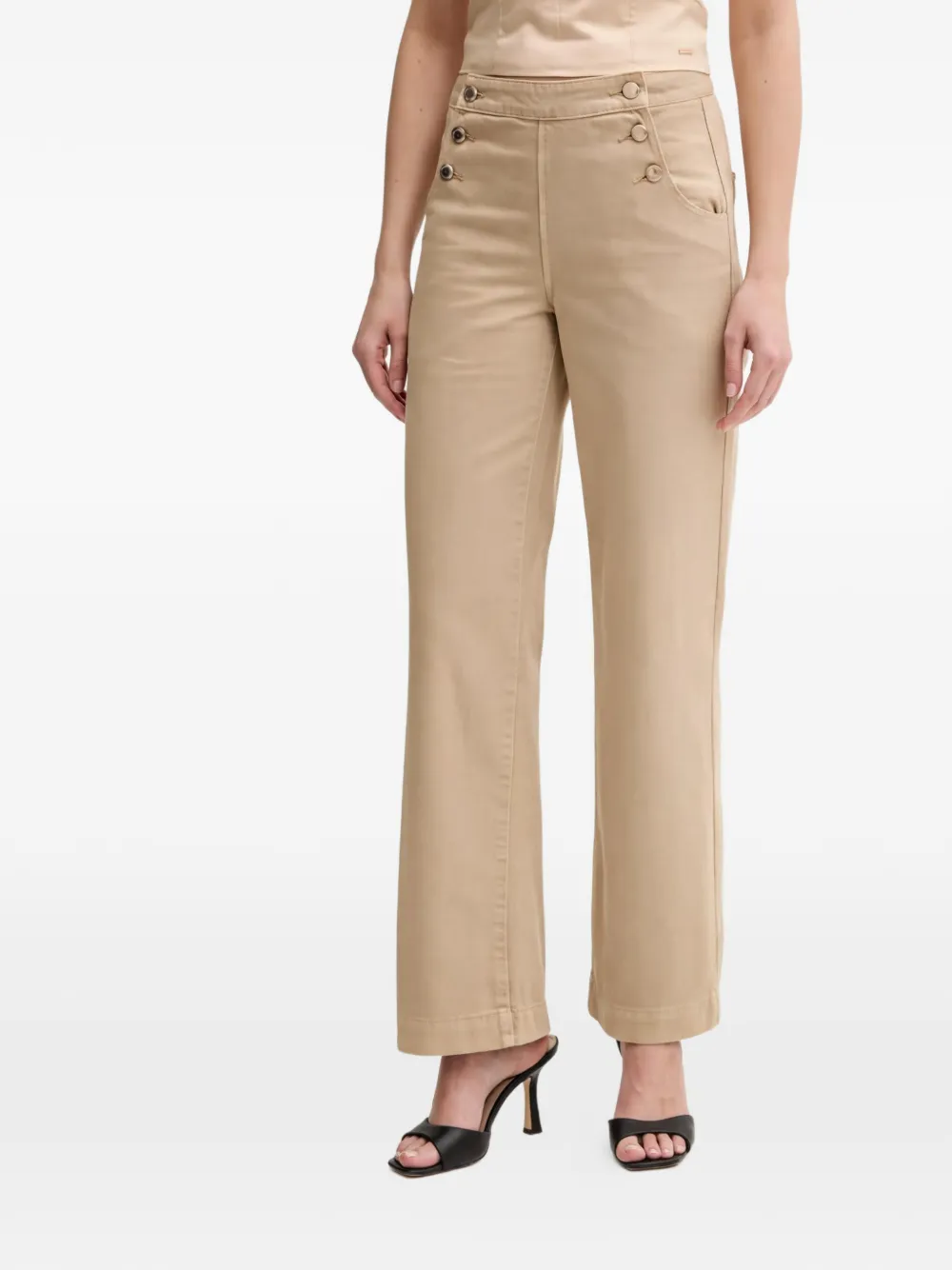 Morgan Pantaloni con bottoni - Toni neutri