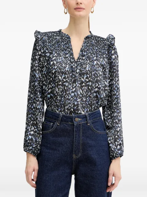 Morgan bluse med ruchedetalje