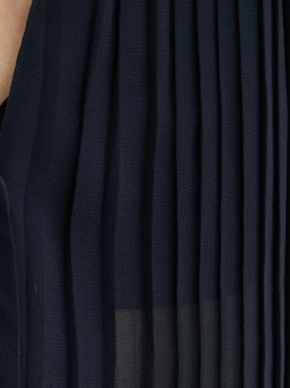 Morgan pleated buttoned blouse Blauw