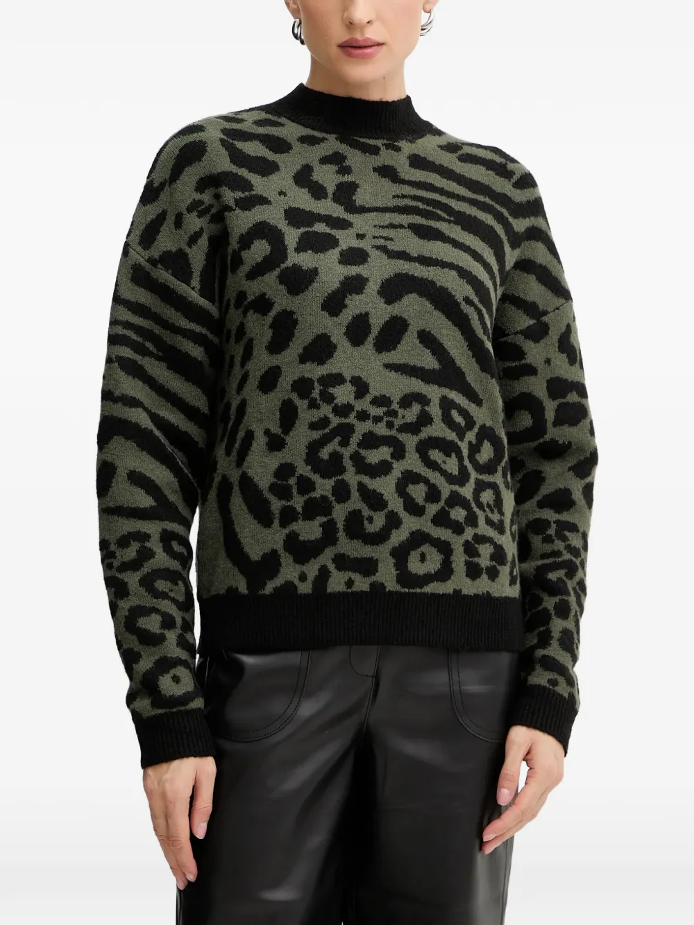 Morgan animal-print sweater