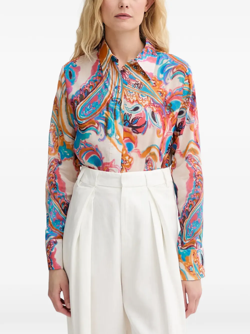 Morgan blouse met paisley-print Beige