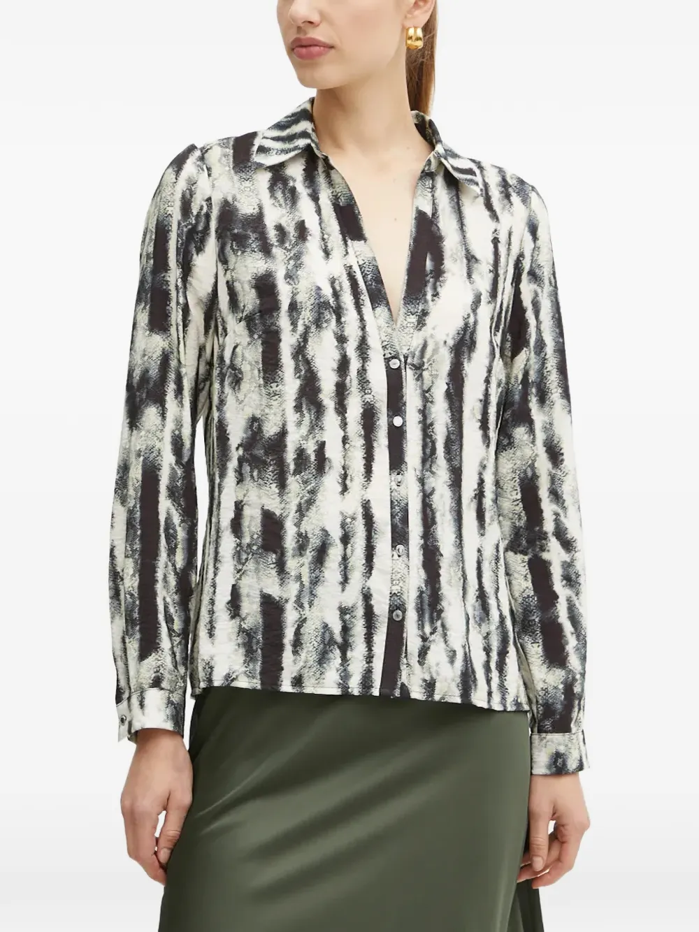 Morgan abstract-print shirt