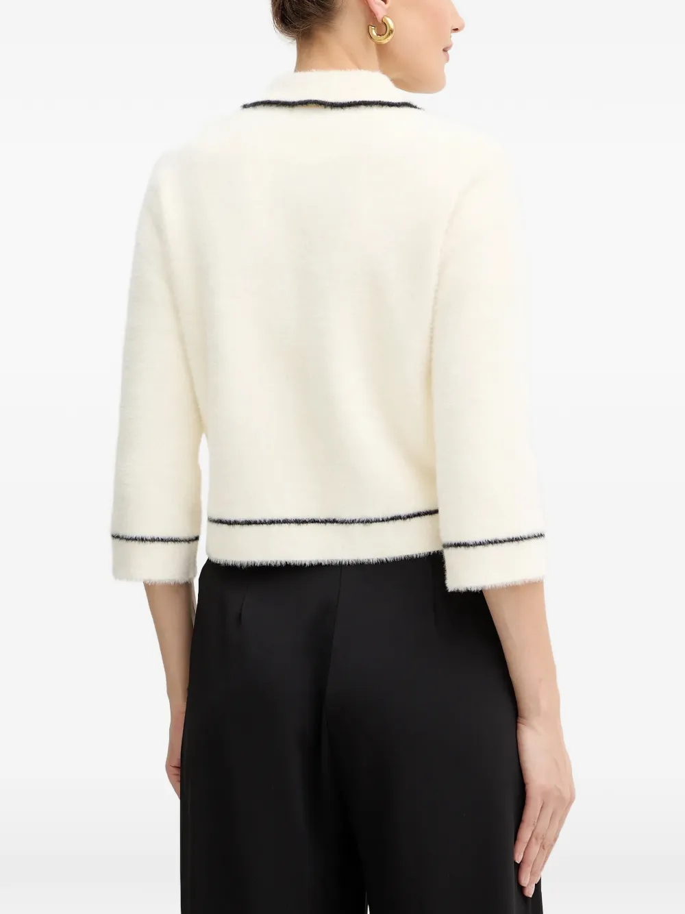 Morgan Vest met knoop Wit