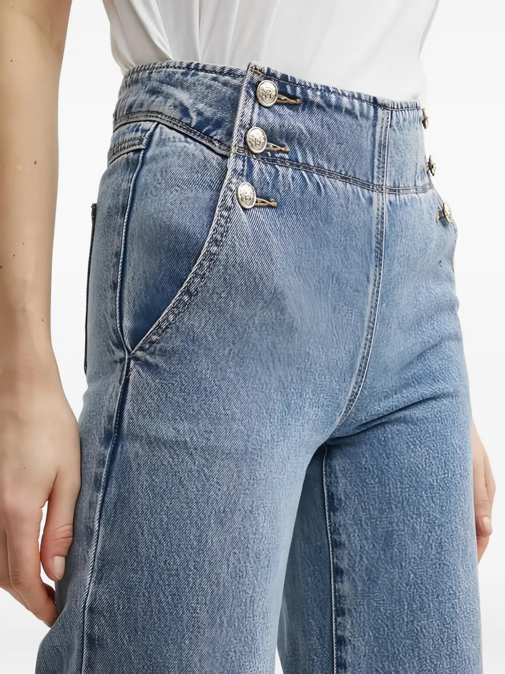 Morgan High waist jeans Blauw