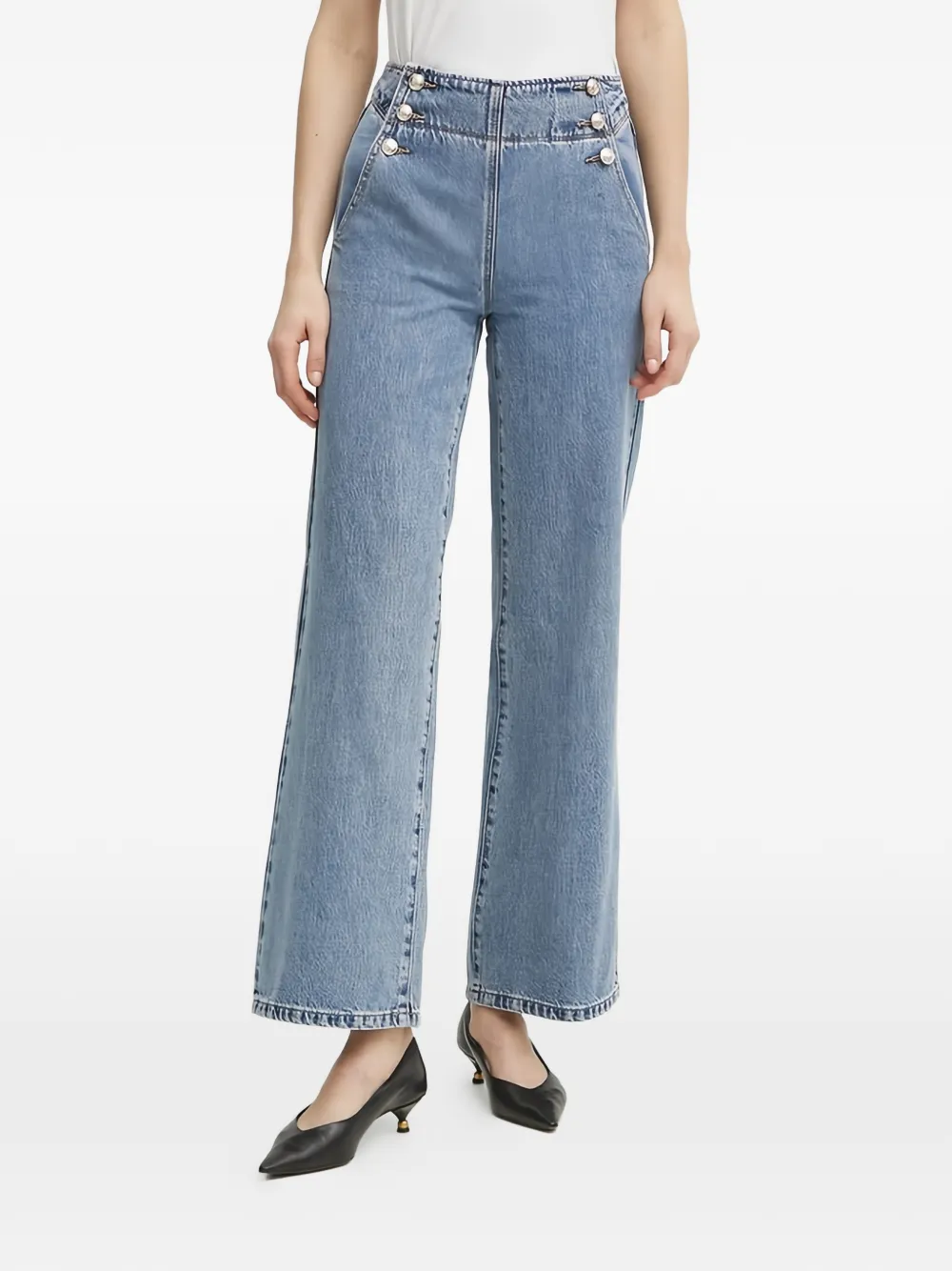 Morgan High-waist Jeans In Blue