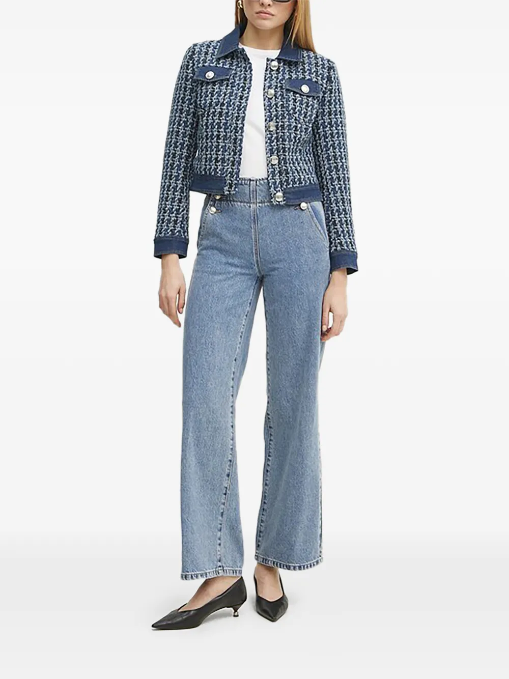 Morgan High waist jeans Blauw