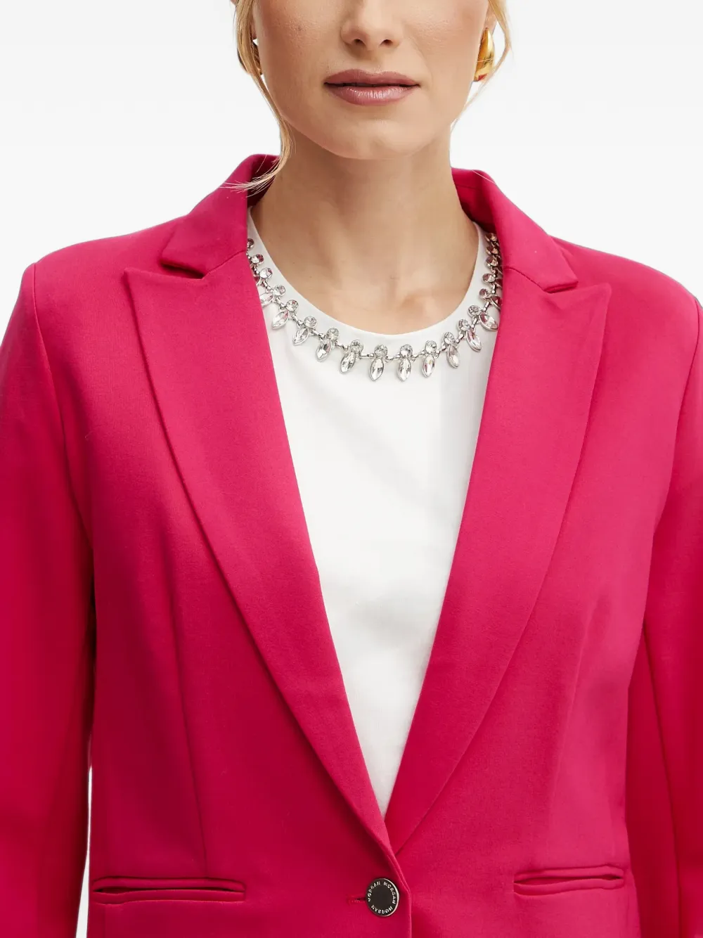 Morgan Blazer met enkele rij knopen Roze