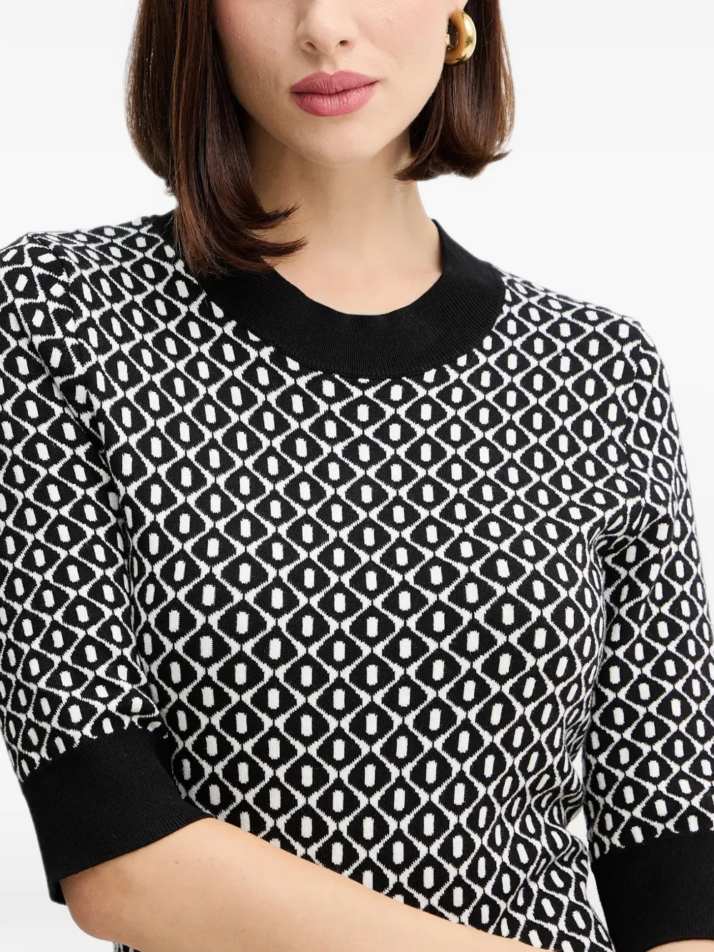Morgan Mini-jurk met print Zwart