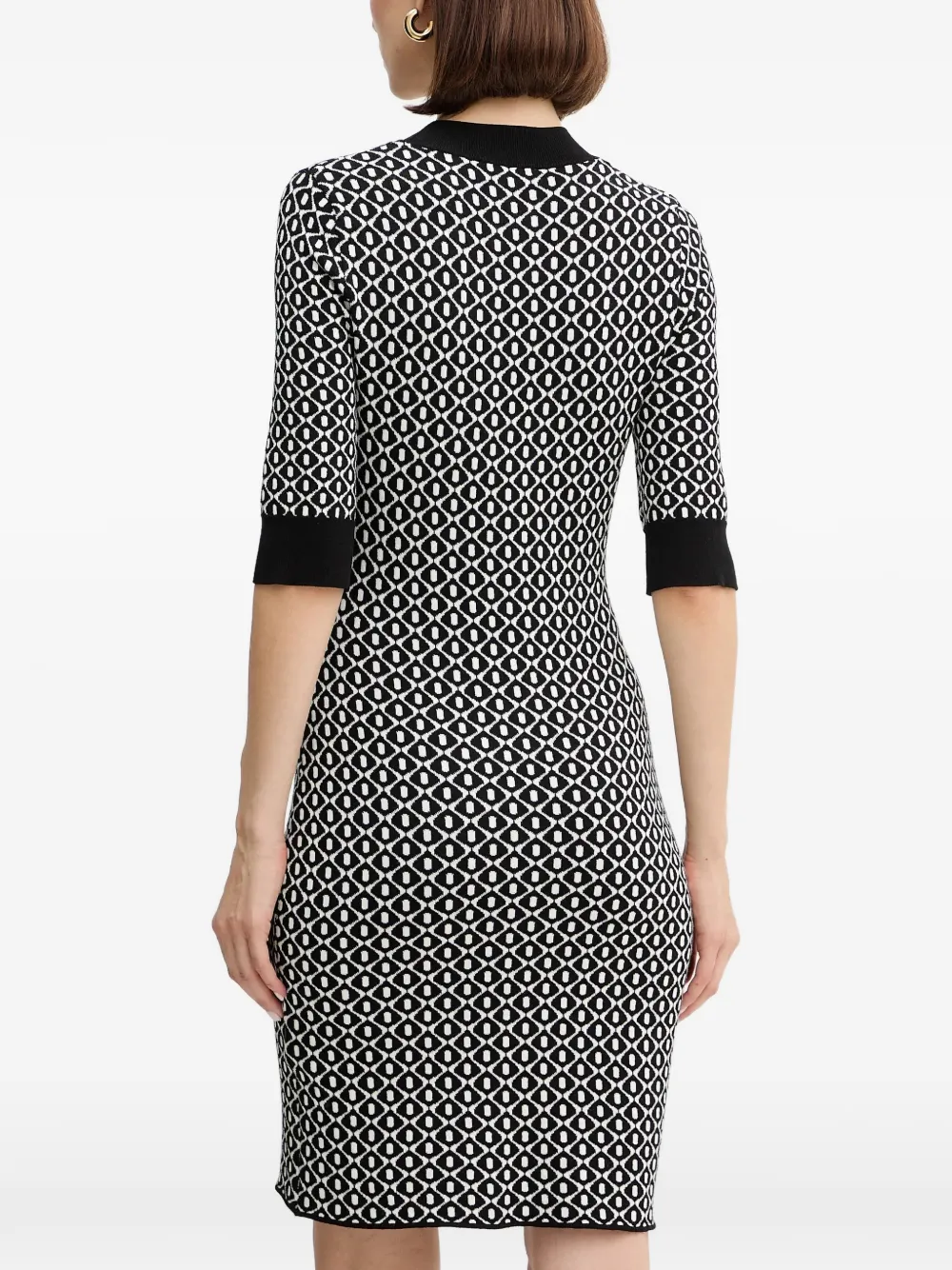 Morgan Mini-jurk met print Zwart