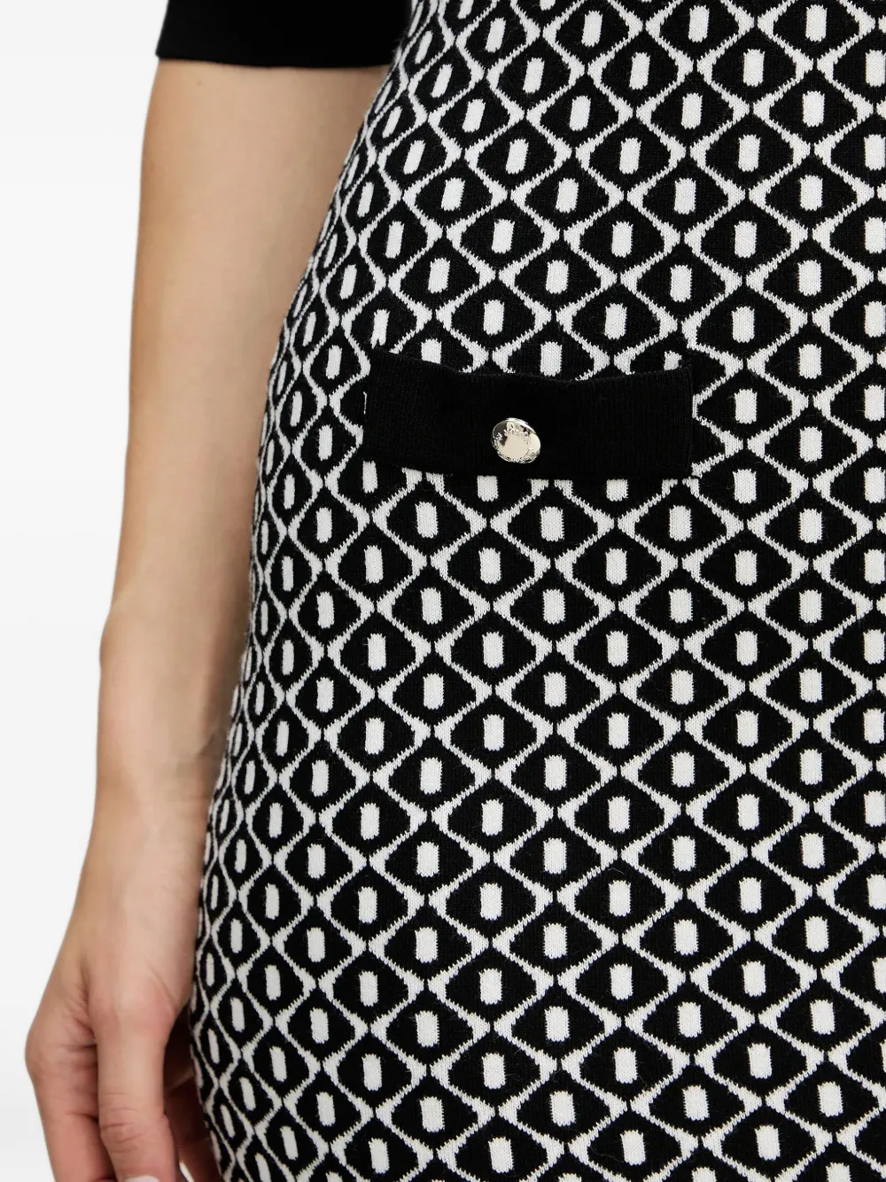 Morgan Mini-jurk met print Zwart