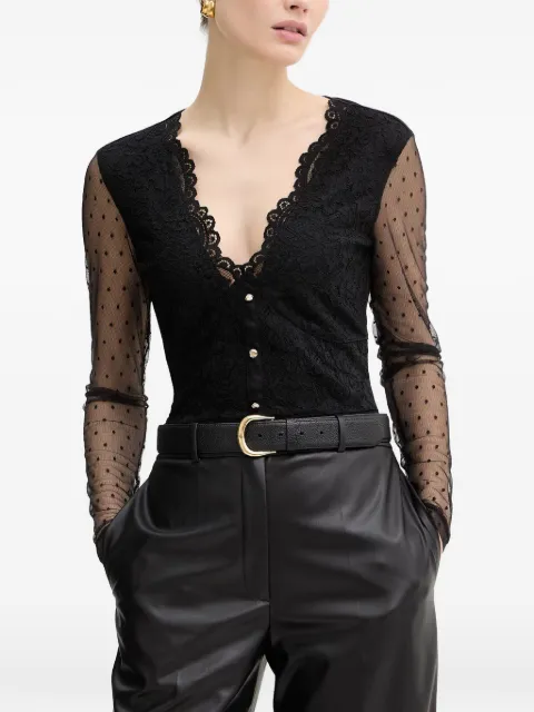 Morgan lace spotted bodysuit