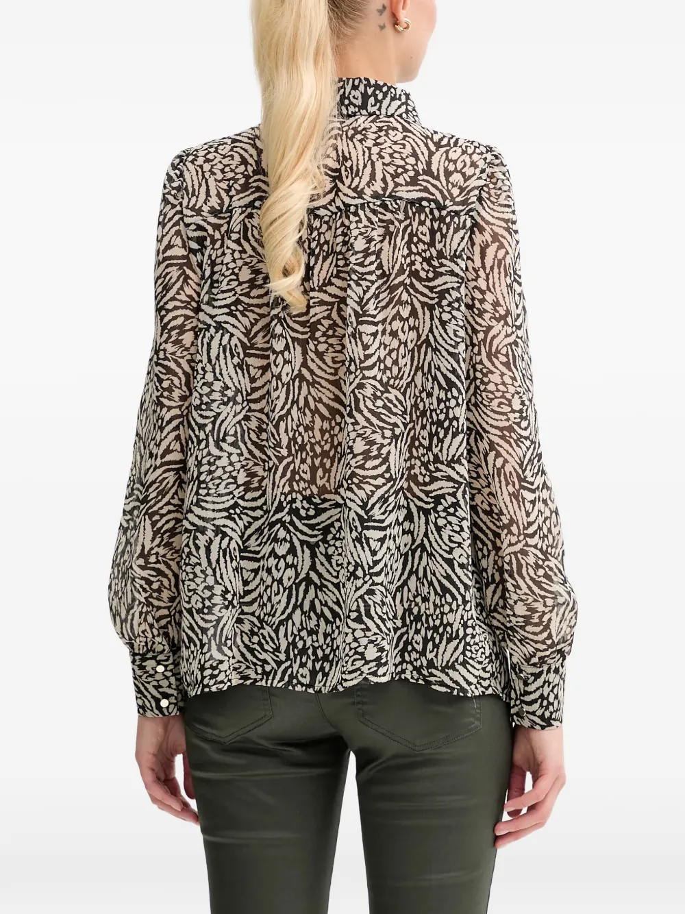 Morgan Capital blouse met print Zwart