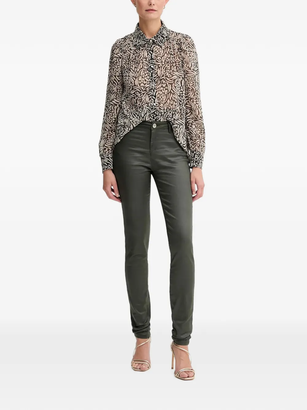 Morgan Capital blouse met print Zwart