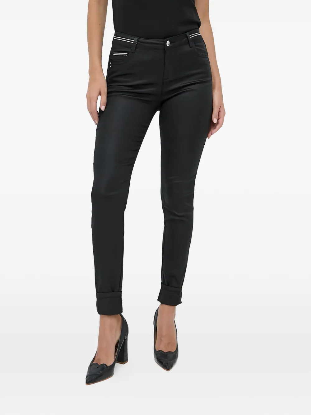 Morgan cuffed trousers - Nero