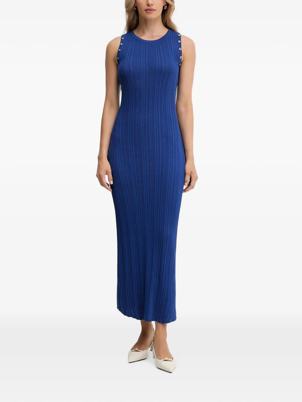 Morgan sleeveless midi dress Blauw