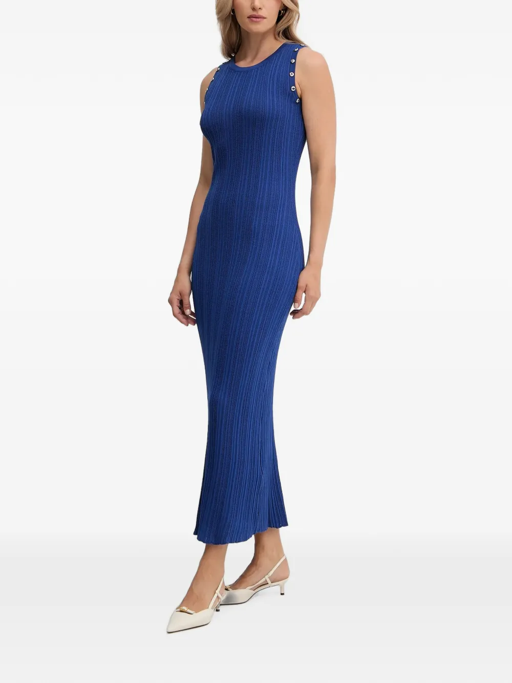 Morgan sleeveless midi dress Blauw
