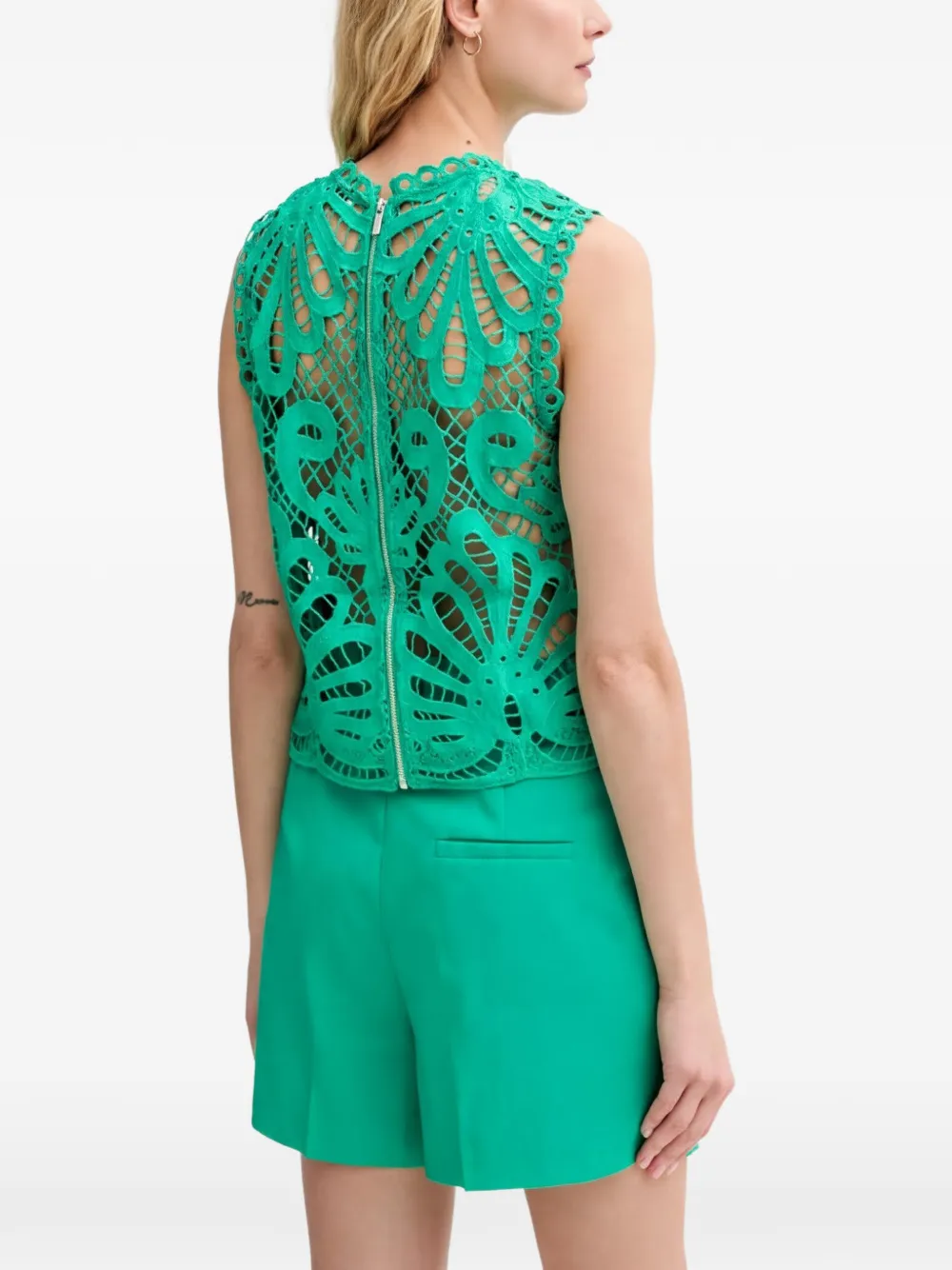  Morgan Top Osla Sin Mangas - Verde 