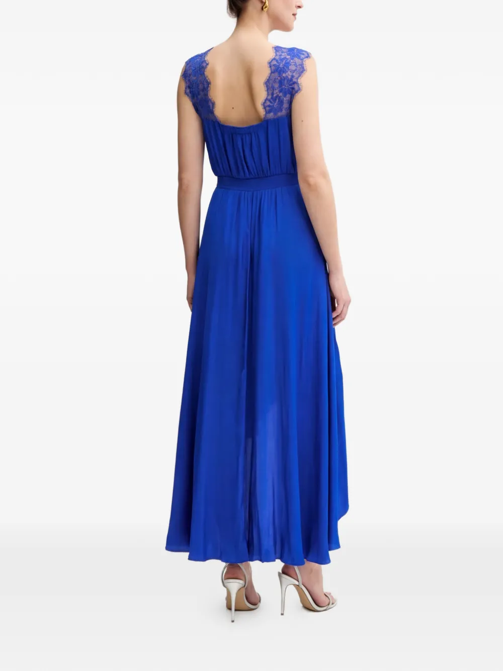 Morgan Rorla midi-jurk met ruches Blauw
