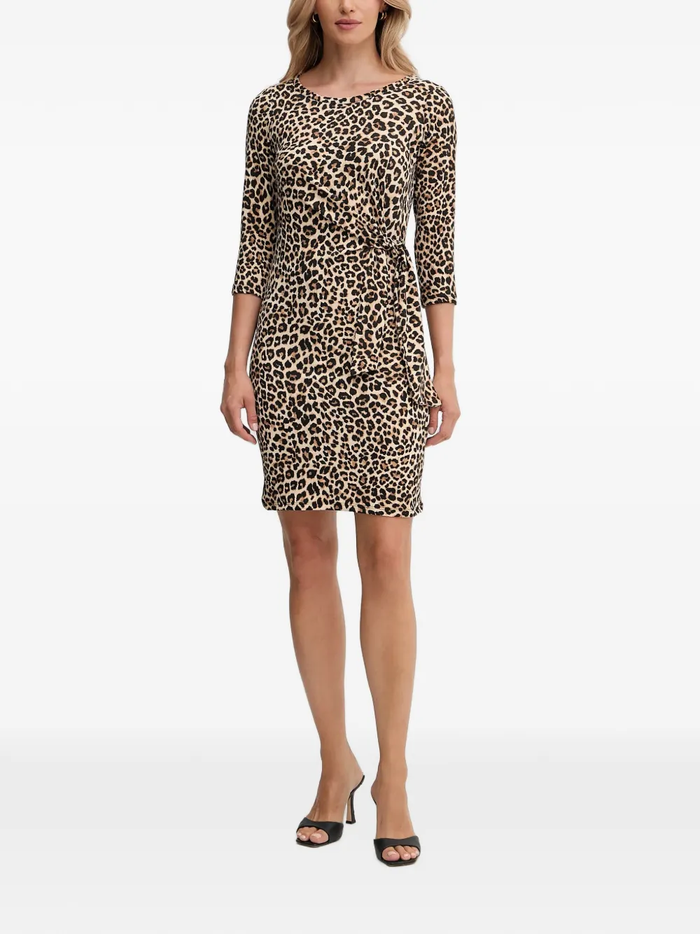 Morgan Midi-jurk met dierenprint Beige