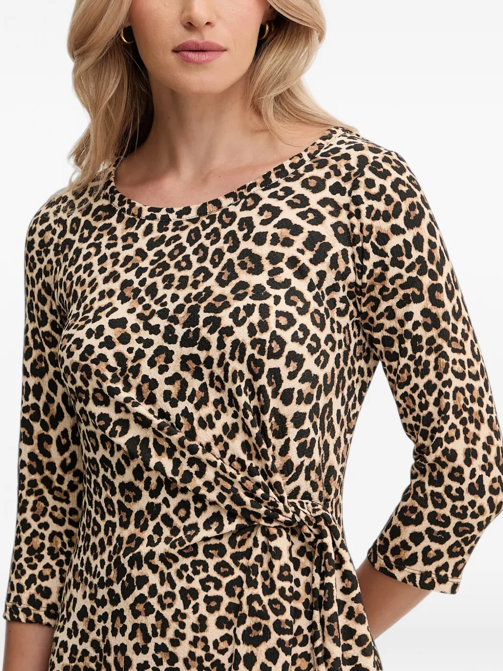 Morgan Midi-jurk met dierenprint Beige