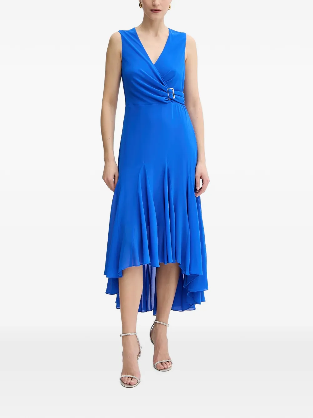Morgan V-neck midi dress