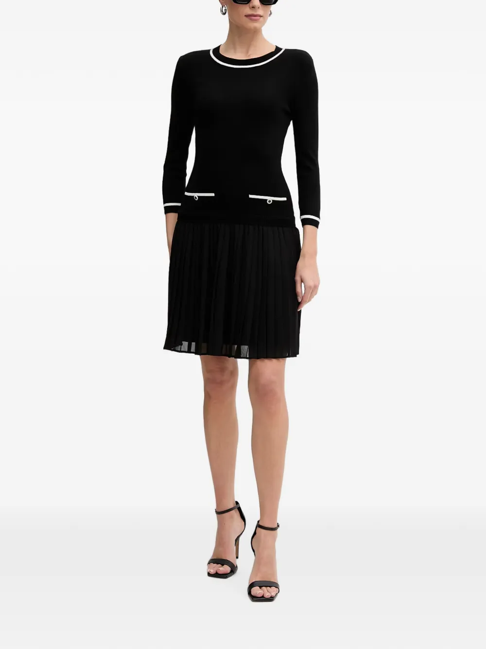 Morgan pleated mini dress
