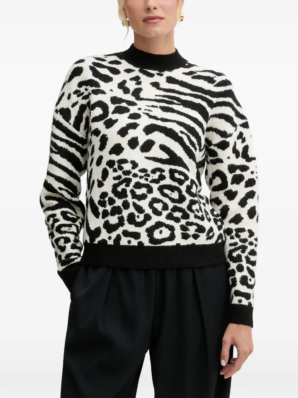 Morgan animal-print sweater