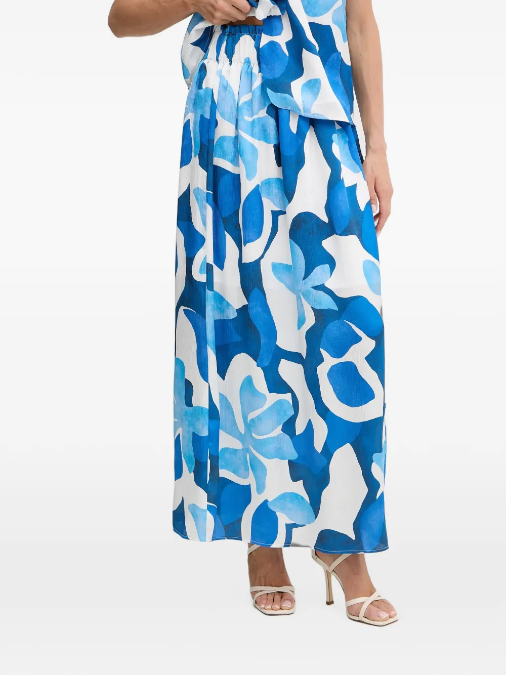 Morgan floral-pattern maxi skirt