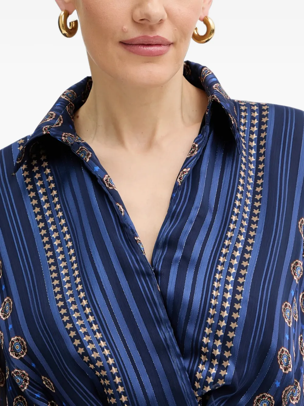 Morgan pleated mini dress Blauw