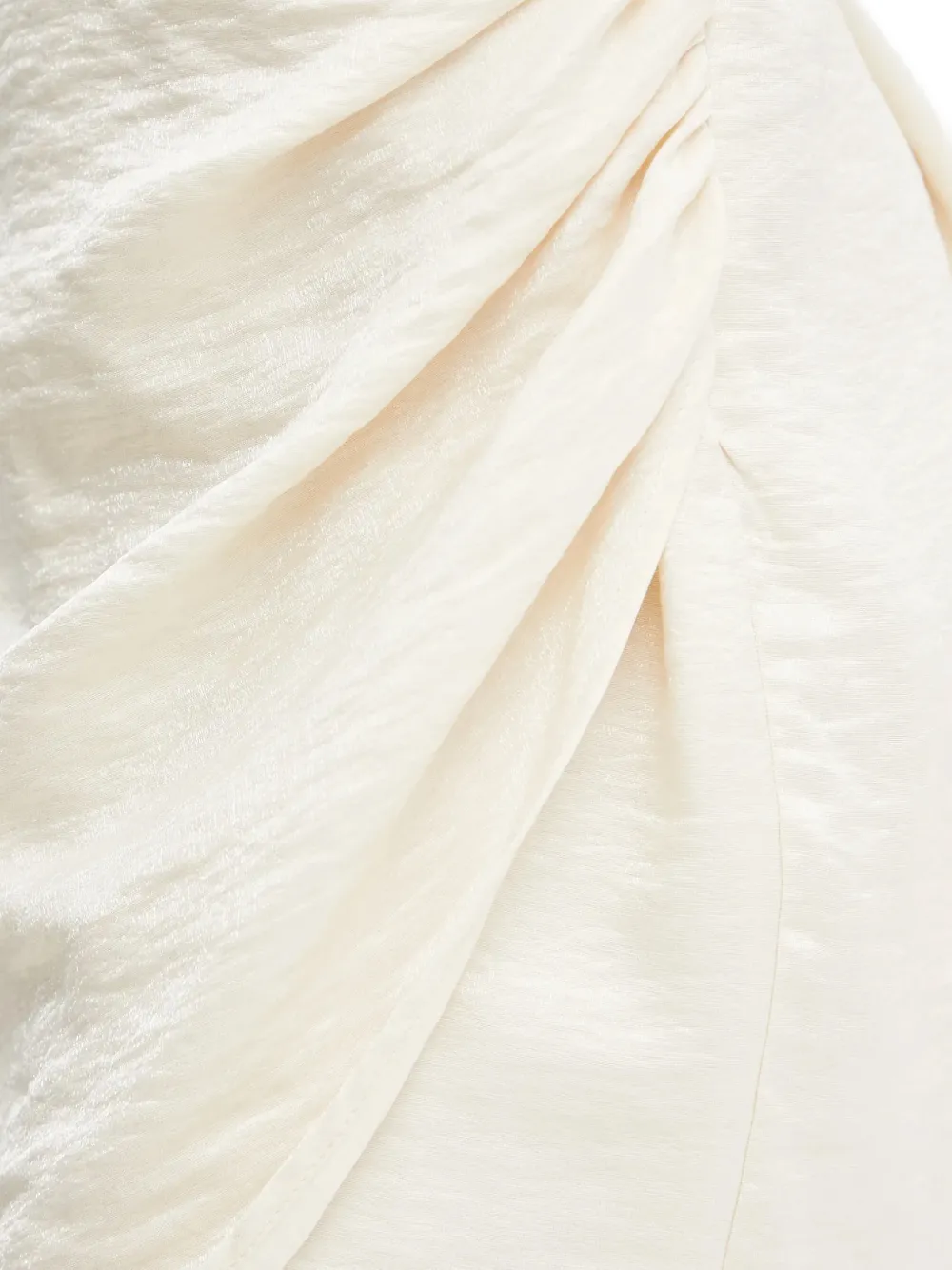 Morgan Gedrapeerde jurk Beige