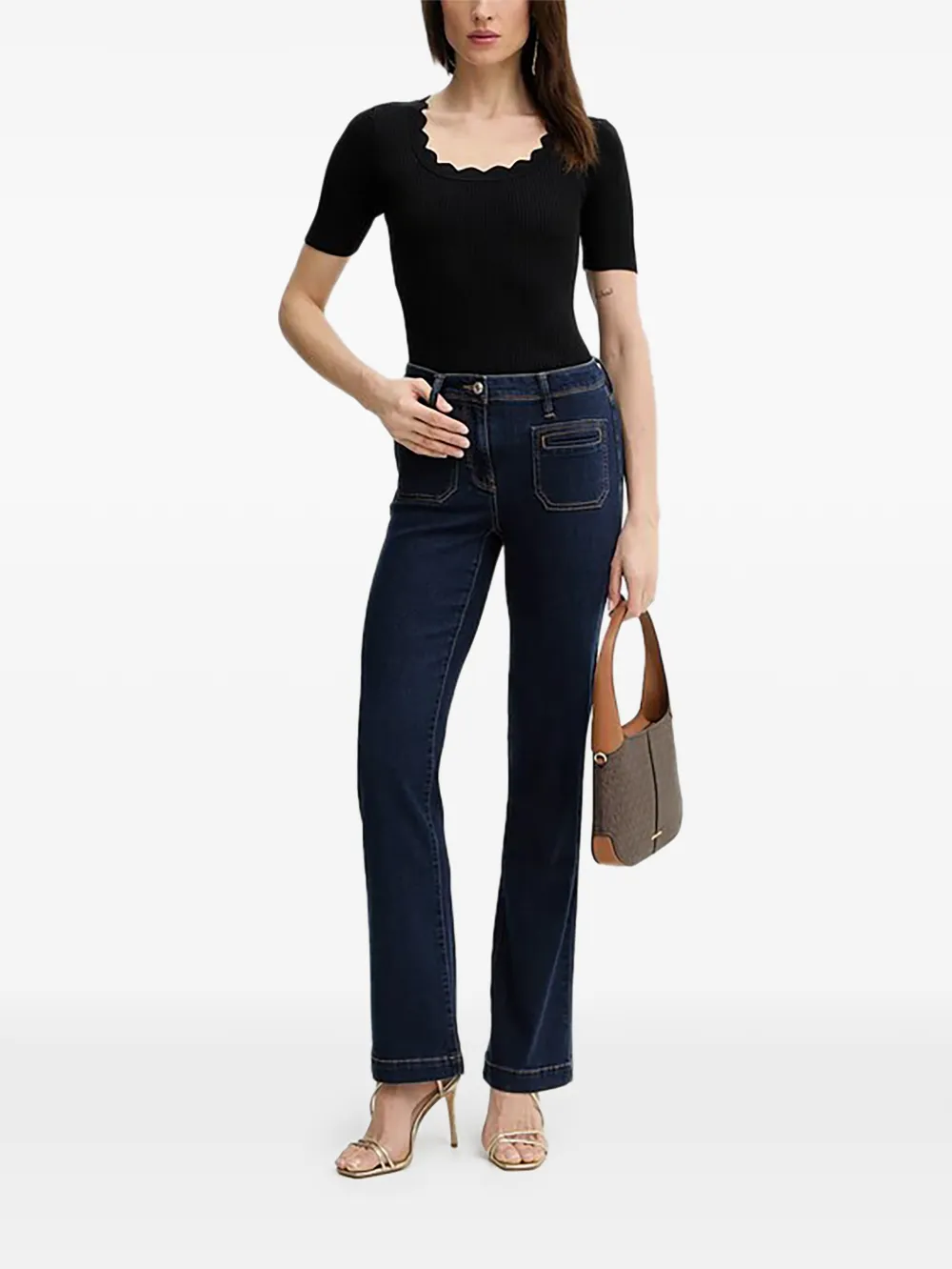 Morgan Polasi jeans met zak Blauw