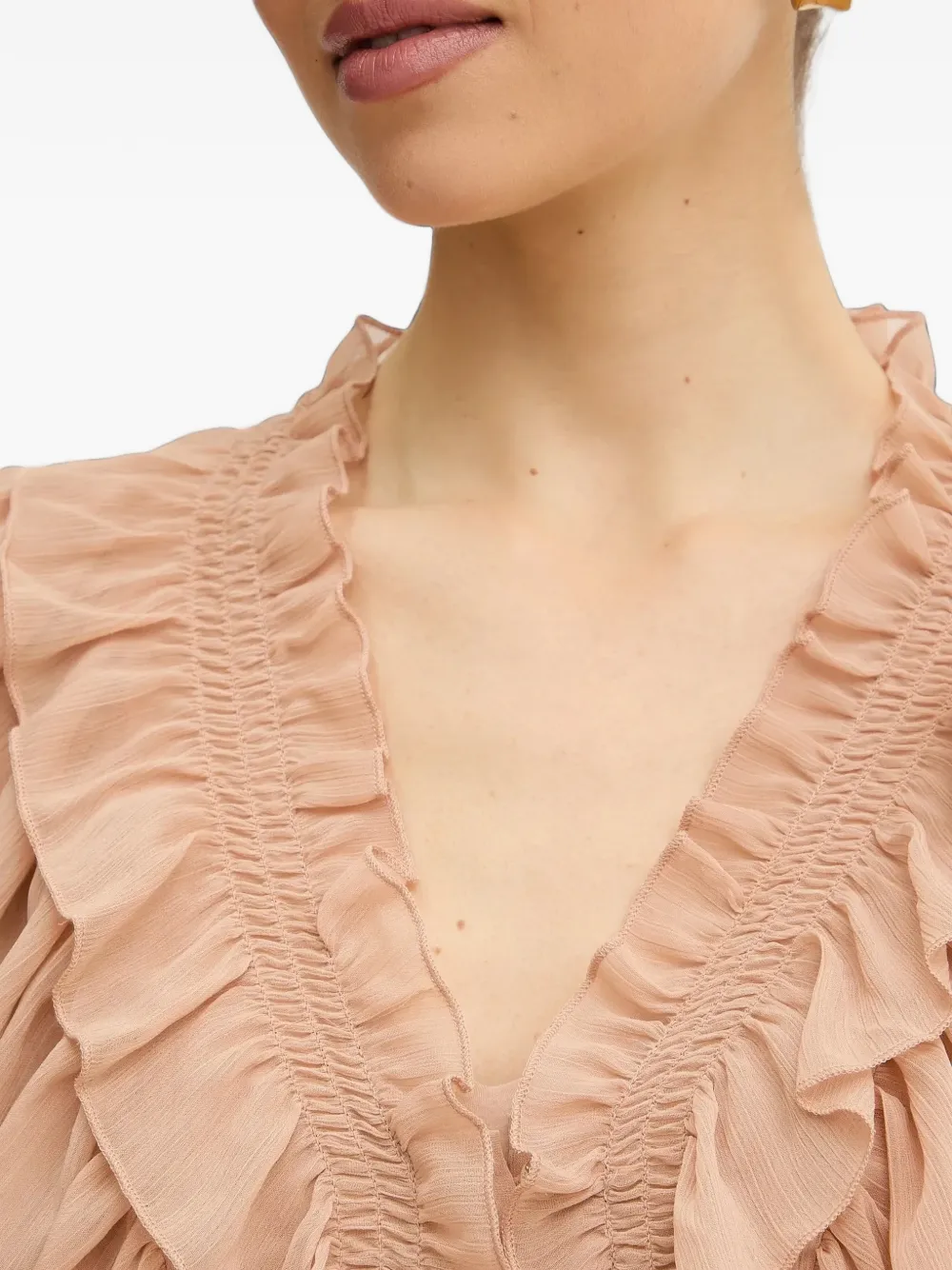Morgan Top met V-hals Roze