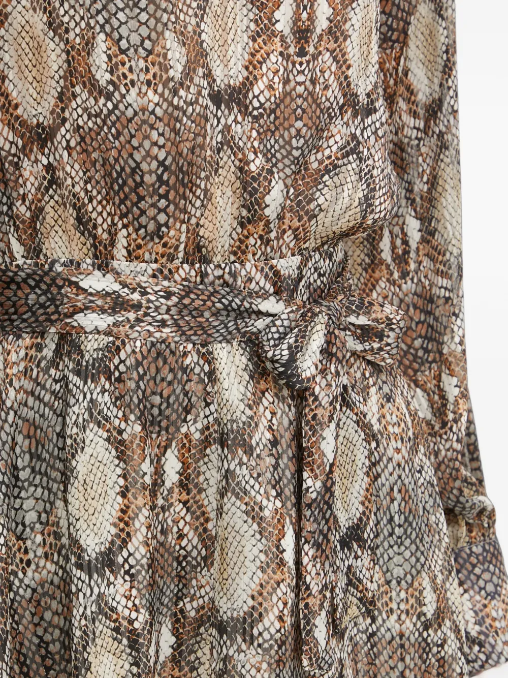Morgan Mini-jurk met dierenprint Bruin