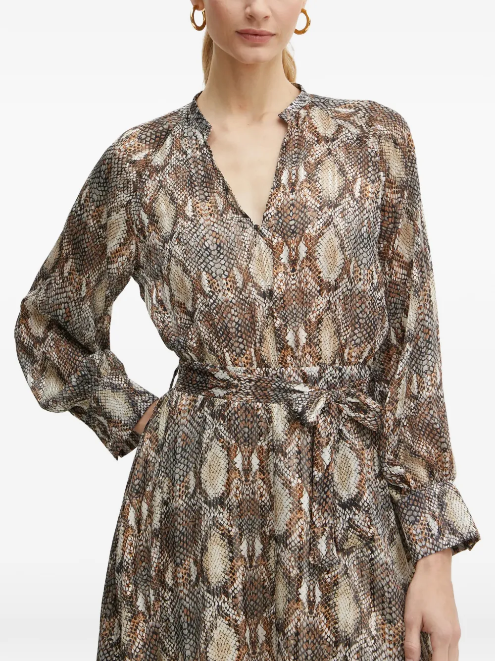 Morgan animal-print mini dress