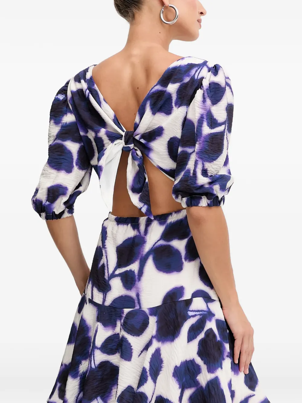 Morgan Mini-jurk met bloemenprint Wit