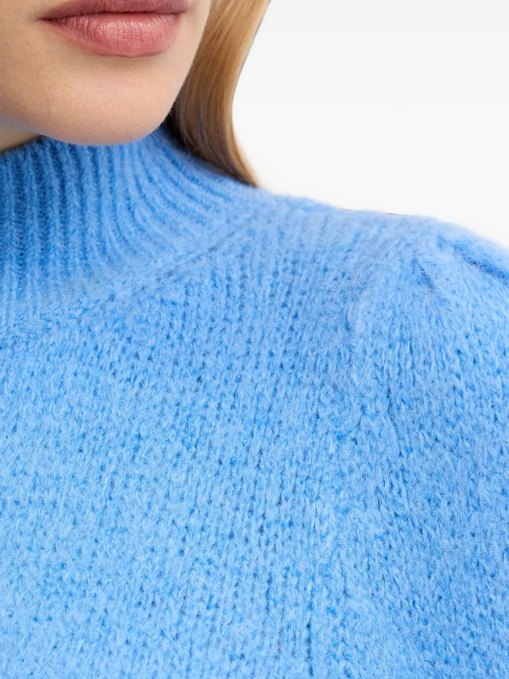 Morgan Trui met pofmouwen Blauw