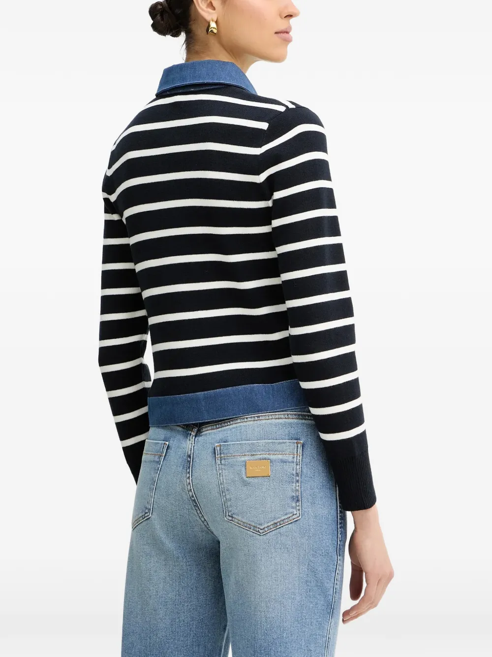Morgan Gestreept vest Blauw