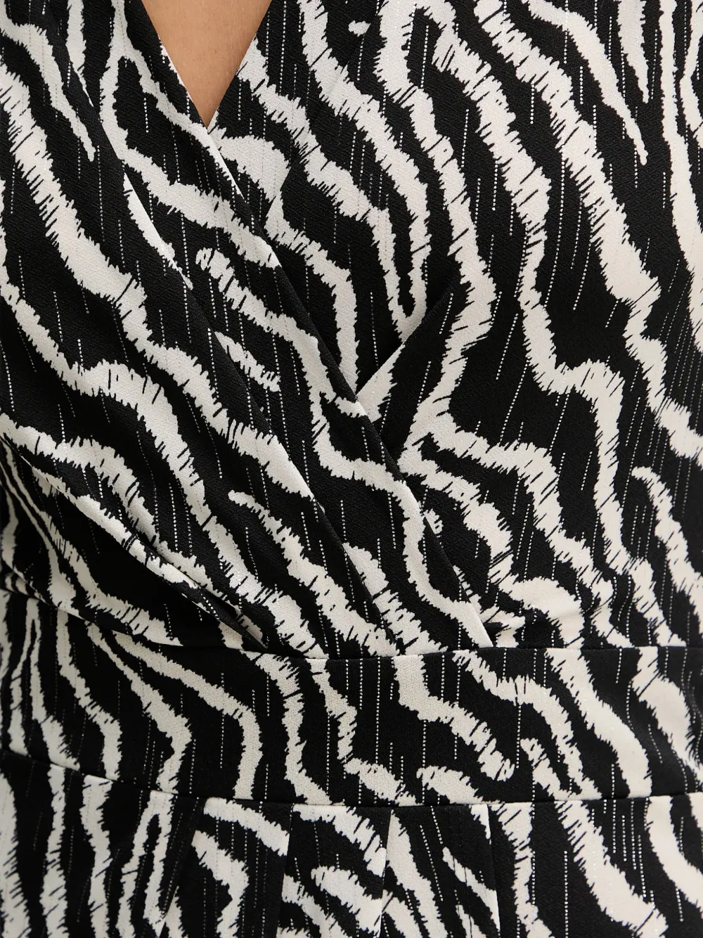 Morgan Mini-jurk met zebraprint Zwart