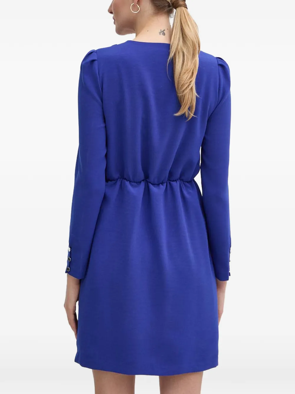 Morgan wrap-style mini dress Blauw