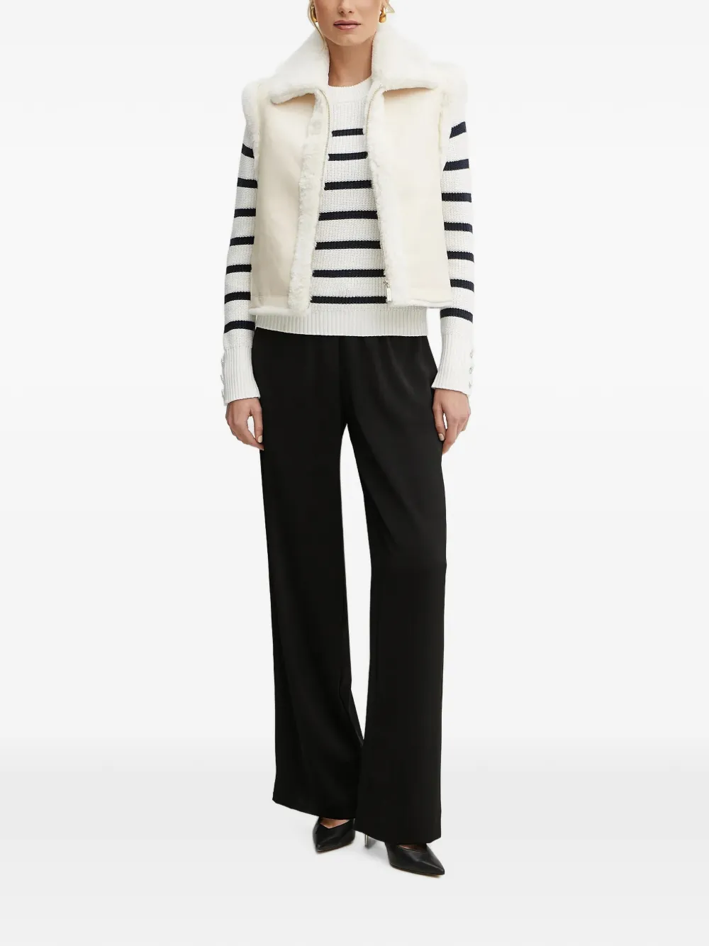 Morgan Bodywarmer met rits Beige